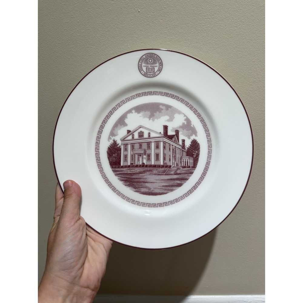 Amherst College Bicentennial Plate President's House JonRoth Staffordshire Ware